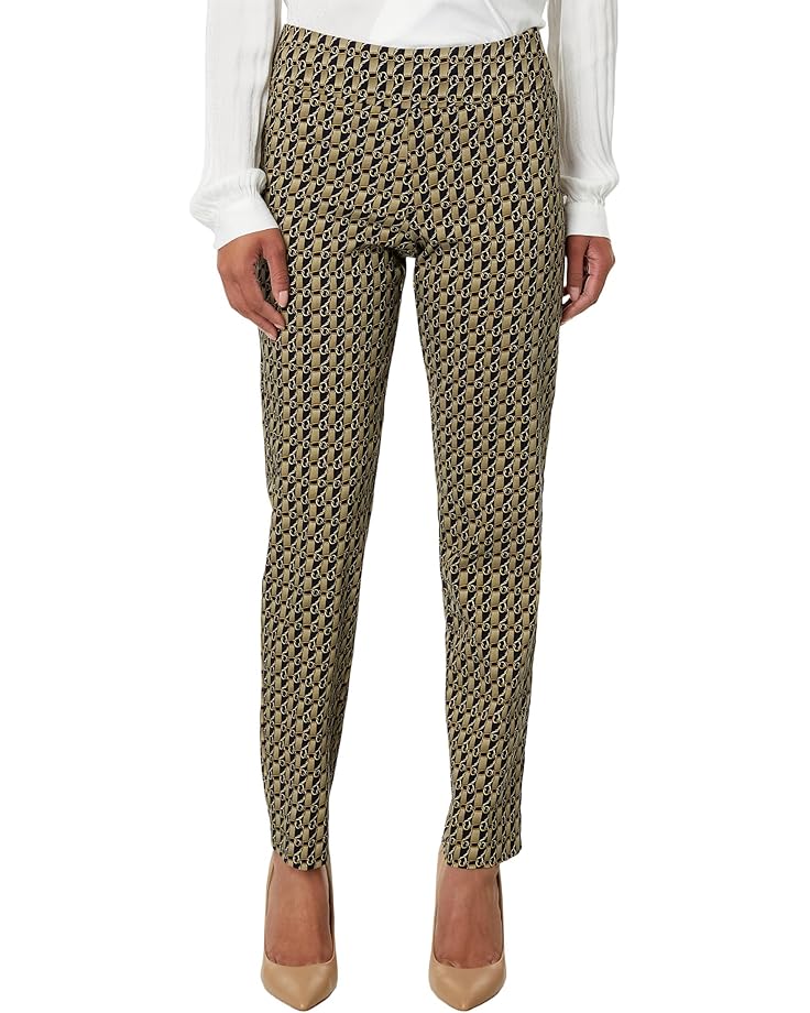 Pantalon Kate ICHI imprimé - Coupe droite noir écru - Parallèle 104 Pantalon Kate ICHI imprimé - Coupe droite noir écru - Parallèle 104
