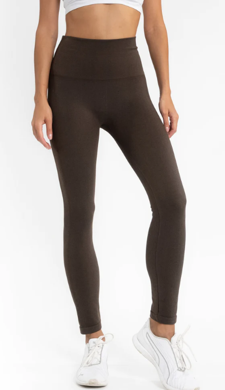 High Waisted Crossover Leggings Coral Cove NJ