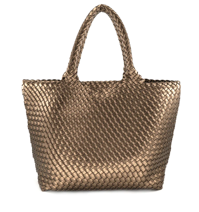 Vegan leather top mini tote