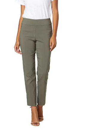 Krazy Larry Pull-On Ankle Pants in White Iris